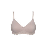 Nizza Wirefree Soft Moulded Cotton Bra Sand