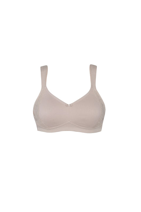 Nizza Wirefree Minimizer Cotton Bra Sand