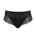 Flat lay of Ana Brief Black showcasing lace front and comfortable silhouette.