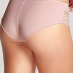 Back view of Ana Brief Vintage showing delicate lace design and smooth stretch fit.