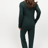 Rose Lace Modal Jersey L/SLV PJ Set Emerald