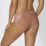 Back view of The Foundation’s Amourette Charm Maxi 02 Brief Rust showing seamless finish and shaping design.
