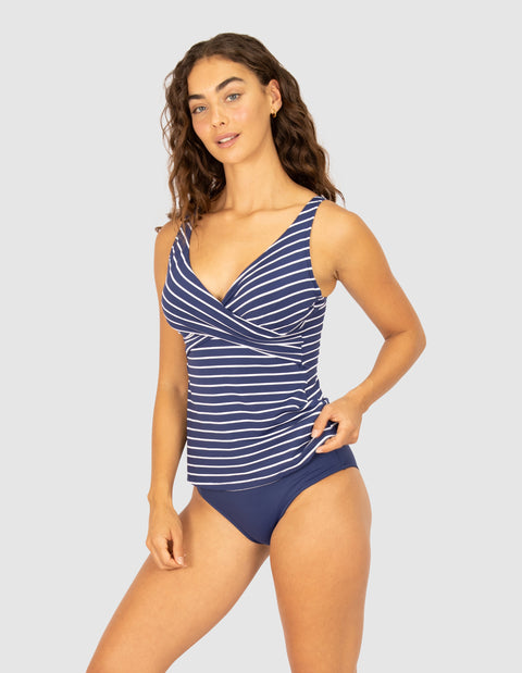 All Aboard D-E Singlet Indigo