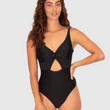 Rococco Cut Out One Piece Nero