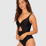 Rococco Cut Out One Piece Nero
