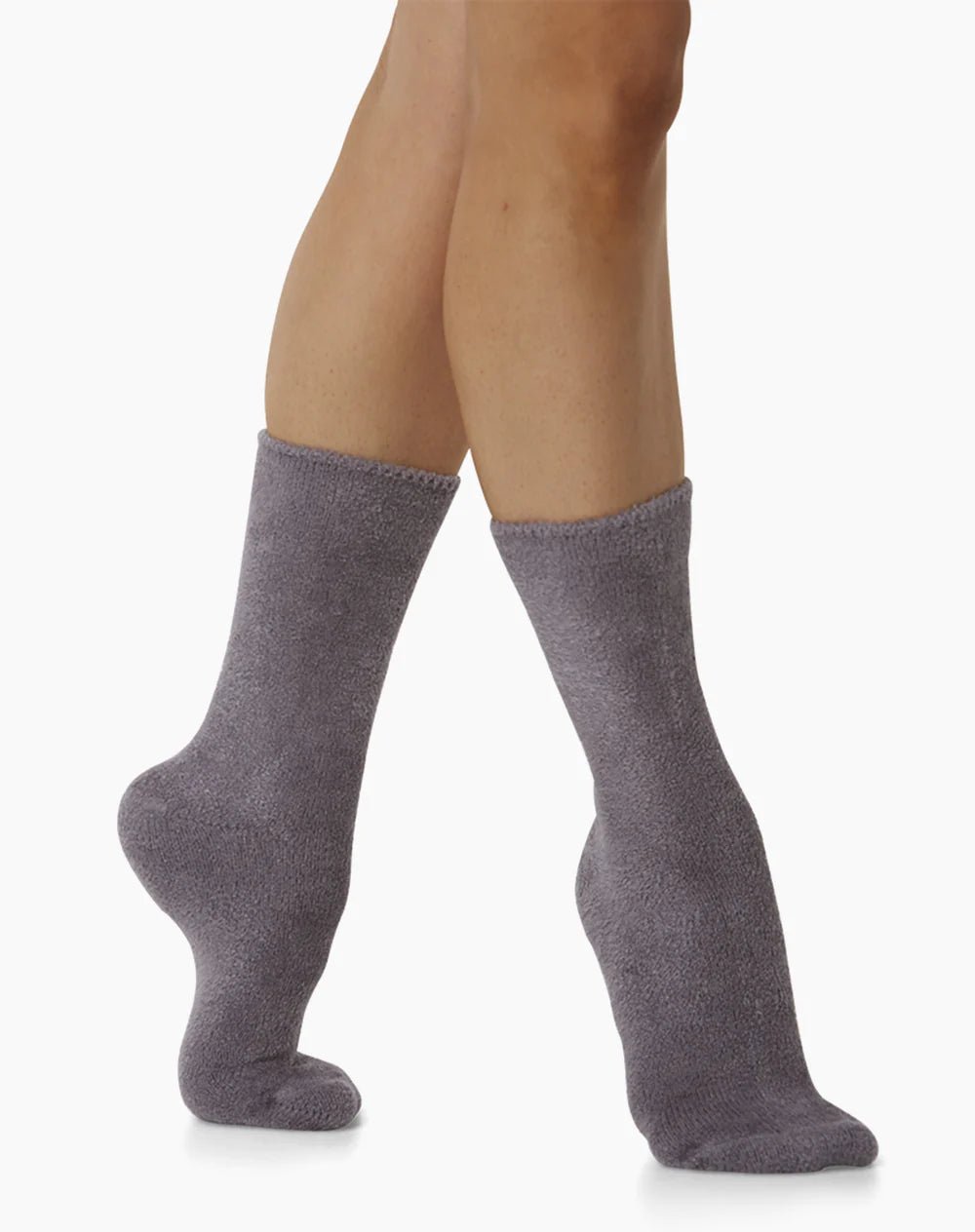 The Foundation’s brushed bamboo bed socks in grey—ultra-soft, breathable, and perfect for all-day comfort and cosy winter lounging.