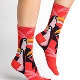Cotton Toucan Pattern Sock