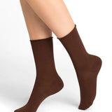 Velvet Cotton Socks Cacao