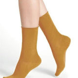 Velvet Cotton Socks Curry