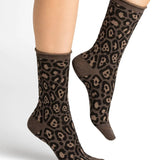Wool Cotton Leopard Sock Marmotte
