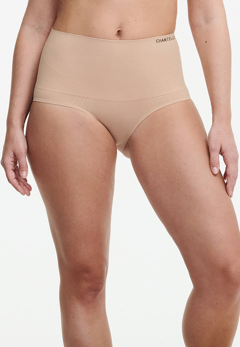 Smooth Comfort Hi Waist Control Briefs Clay Nude