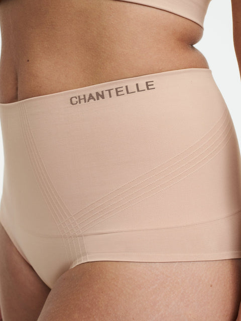Smooth Comfort Hi Waist Control Briefs Clay Nude