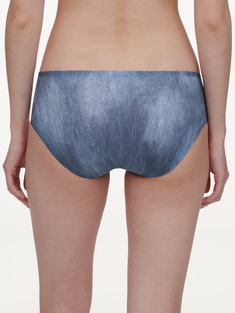 Soft Stretch Hipster Brief Blue Denim