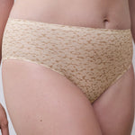 Chantelle SoftStretch Norah Nude Floral print full brief high waist 