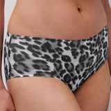 Soft Stretch Hipster Brief Grey Leopard