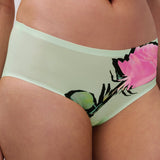 Soft Stretch Hipster Brief Cut Out Rose