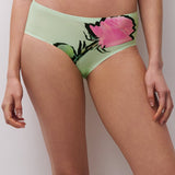 Soft Stretch Hipster Brief Cut Out Rose