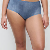 Soft Stretch Full Brief Blue Denim