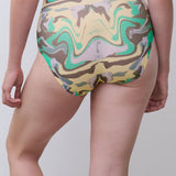 Soft Stretch Full Brief Chromatica Waves Print