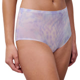 Soft Stretch Full Brief Lilac Orchids