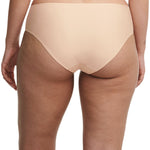 Back view of Norah Bikini Brief in Golden Beige, featuring smooth microfiber fabric and soft waistband, available at The Foundation.