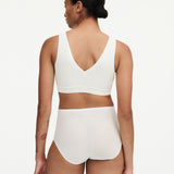 Soft Stretch Padded Top Ivory