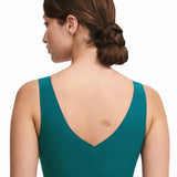 Soft Stretch Padded Top Oriental Green