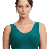 Soft Stretch Padded Top Oriental Green