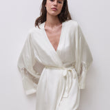 Legend Satin Modal Kimono Milk