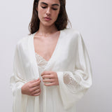 Legend Satin Modal Kimono Milk