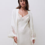 Legend Satin Modal Kimono Milk