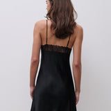 Legend Satin Modal Nightdress Black