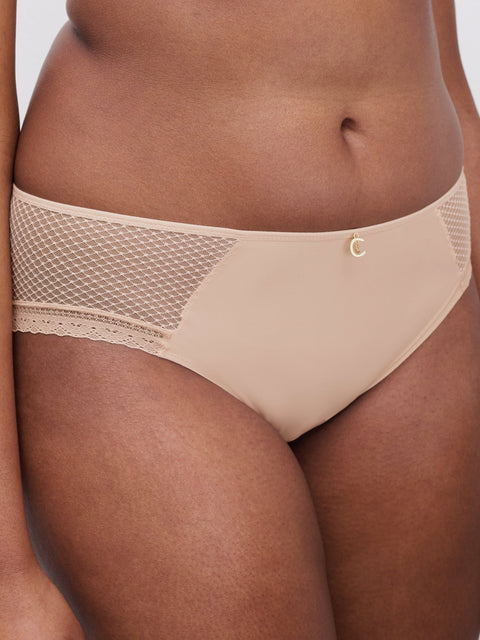 Chantelle Romance Full Brief Golden beige, Chantelle full brief