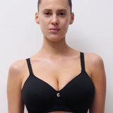 Romance Wirefree Support T-Shirt Bra Black