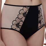 Lush High Waisted Full Brief Black/Soft Pink