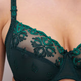 Champs Elysees Covering Underwire Bra Eden Green