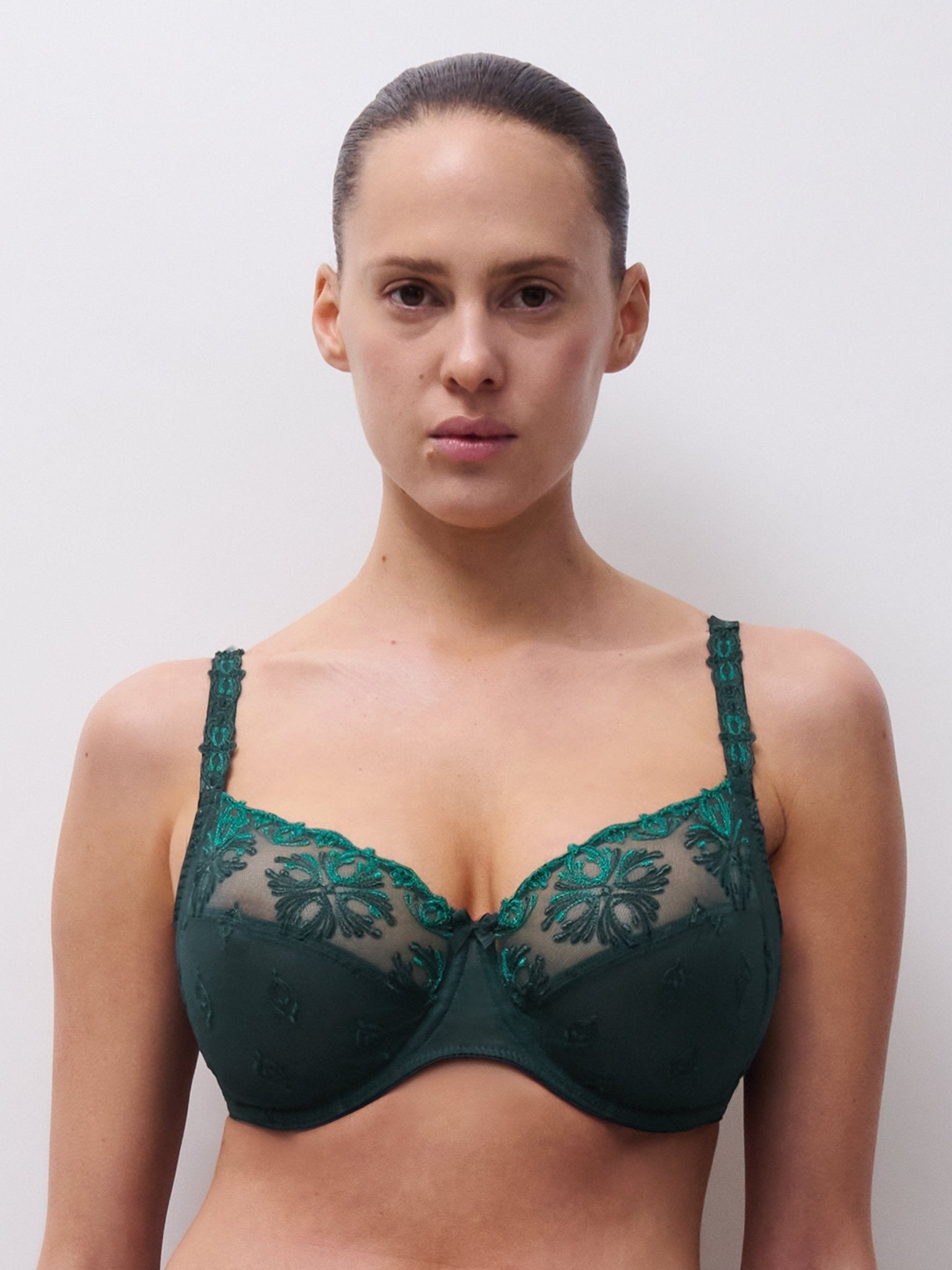 Chantelle Champs Elysee full cup bra Eden Green C26010
