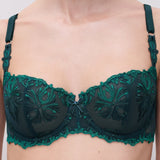 Champs Elysees Half Cup Balcony Bra Eden Green