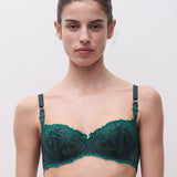 Champs Elysees Half Cup Balcony Bra Eden Green