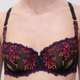 Champs Elysees Half Cup Balcony Bra Black Jewels