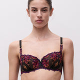 Champs Elysees Half Cup Balcony Bra Black Jewels