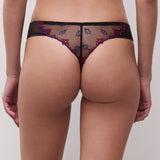 Champs Elysees Tanga Brief Black Jewels