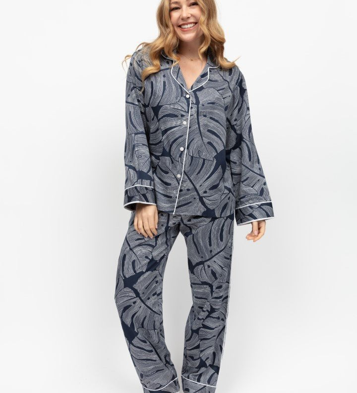 cotton modal womens pyjamas. long sleeve cotton pyjamas