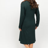 Rose Lace Modal Jersey L/SLV Nightdress Emerald