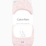 CK Cotton Invisible Sock Liner Pink/Grey