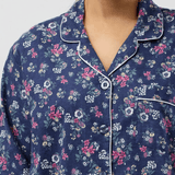 Crab Apple Revere Flannelette Pyjamas Navy
