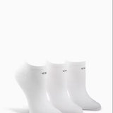 CK Cotton Logo Socks 3pk White