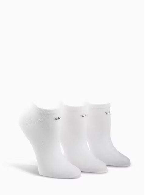 CK Cotton Logo Socks 3pk White