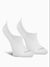 CK Microfibre Diamond No Show Sock White