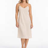 Longline Bias Cut Cotton Slip Dune